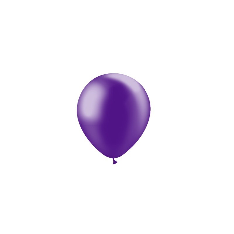Luftballon professionell Metallisch 13 cm - Lila |1000 Stück