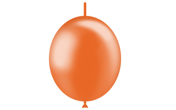 Globo DecoLink metalizado 29cm - Naranja