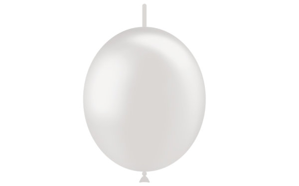 Balloon DecoLink metallic 29cm - Pearl