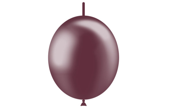 Balloon DecoLink metallic 29cm - Bordeaux