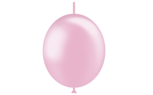 Luftballon DecoLink metallic 29cm - Baby Rosa