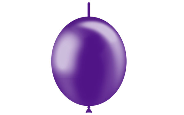 Balloon DecoLink metallic 29cm - Purple