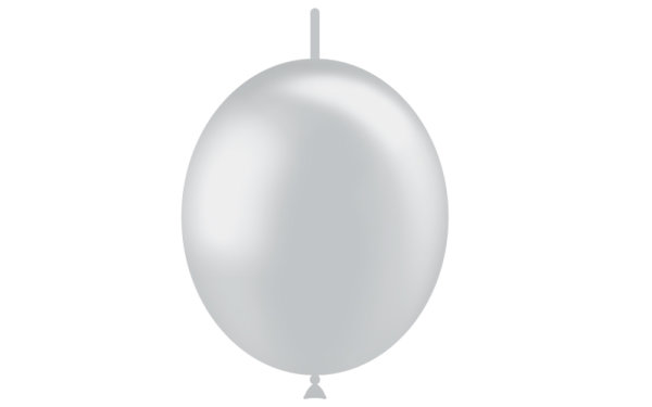 Luftballon DecoLink metallic 29cm - Silber