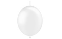 Globo DecoLink metalizado 29cm -  Blanco