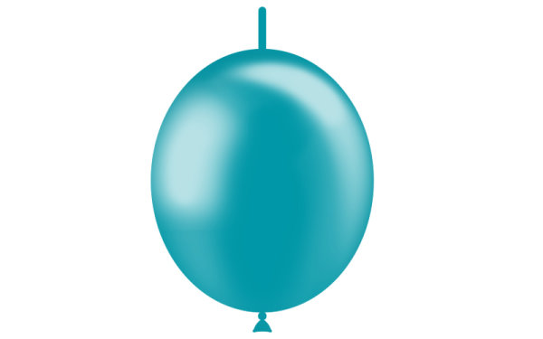 Balloon DecoLink metallic 29cm - Turquois
