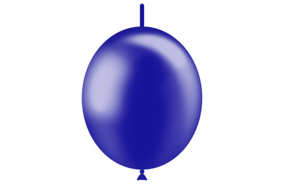 Globo DecoLink metalizado 29cm -  Azul marino