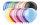 Luftballon professionell Metallisch 13 cm -  Farben gemischt
