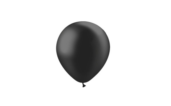 Luftballon professionell Metallisch 13 cm -  Schwarz