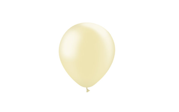 Luftballon professionell Metallisch 13 cm - Elfenbein