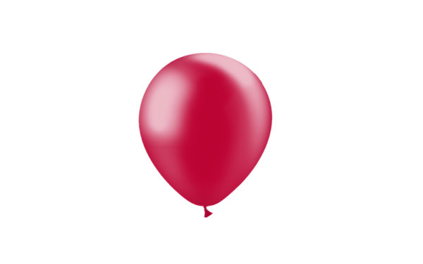 Luftballon professionell Metallisch 13 cm - Rot