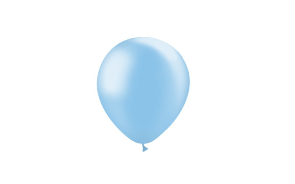 Luftballon professionell Metallisch 13 cm - Hellblau