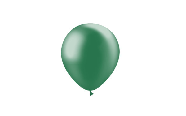Luftballon professionell Metallisch 13 cm - Dunkelgrün
