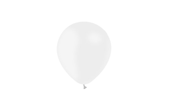 Luftballon professionell Metallisch 13 cm - Weiß